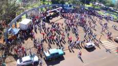 Quedas - MST re&uacute;ne 3 mil pessoas em protesto na pra&ccedil;a central do munic&iacute;pio