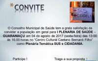 Guaraniaçu - Município realiza sua I Plenária de Saúde