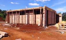 Nova Laranjeiras - Constru&ccedil;&atilde;o da USF do Xag&uacute; em pleno andamento