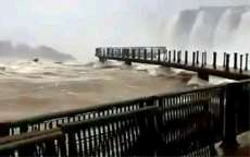 Com vaz&atilde;o mais baixa, passarelas das Cataratas do Igua&ccedil;u s&atilde;o liberadas