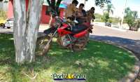 Laranjeiras - Acidente entre motocicleta e caminhão mobiliza a Polícia Militar