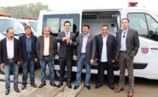 Reserva do Iguaçu - Prefeito recebe nova ambulância para o município