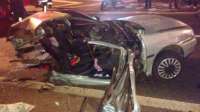 Acidente na BR-369 parte carro ao meio e arranca teto no Paraná